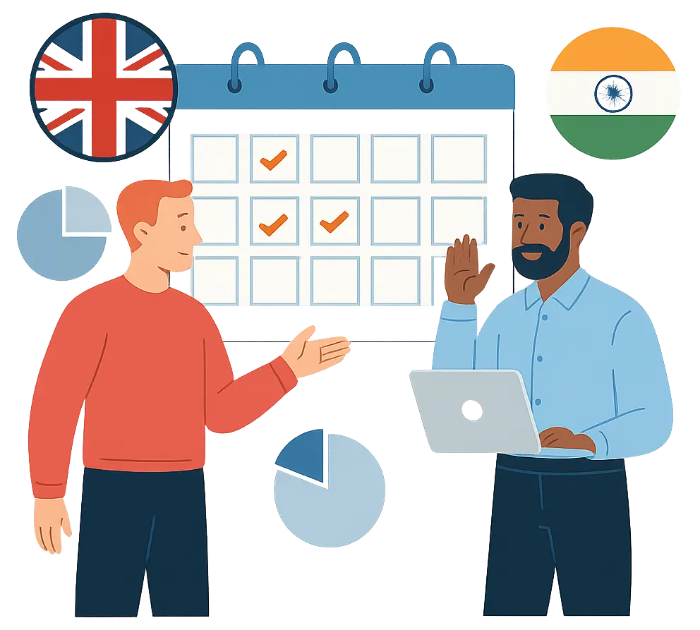India Delivery Illustration